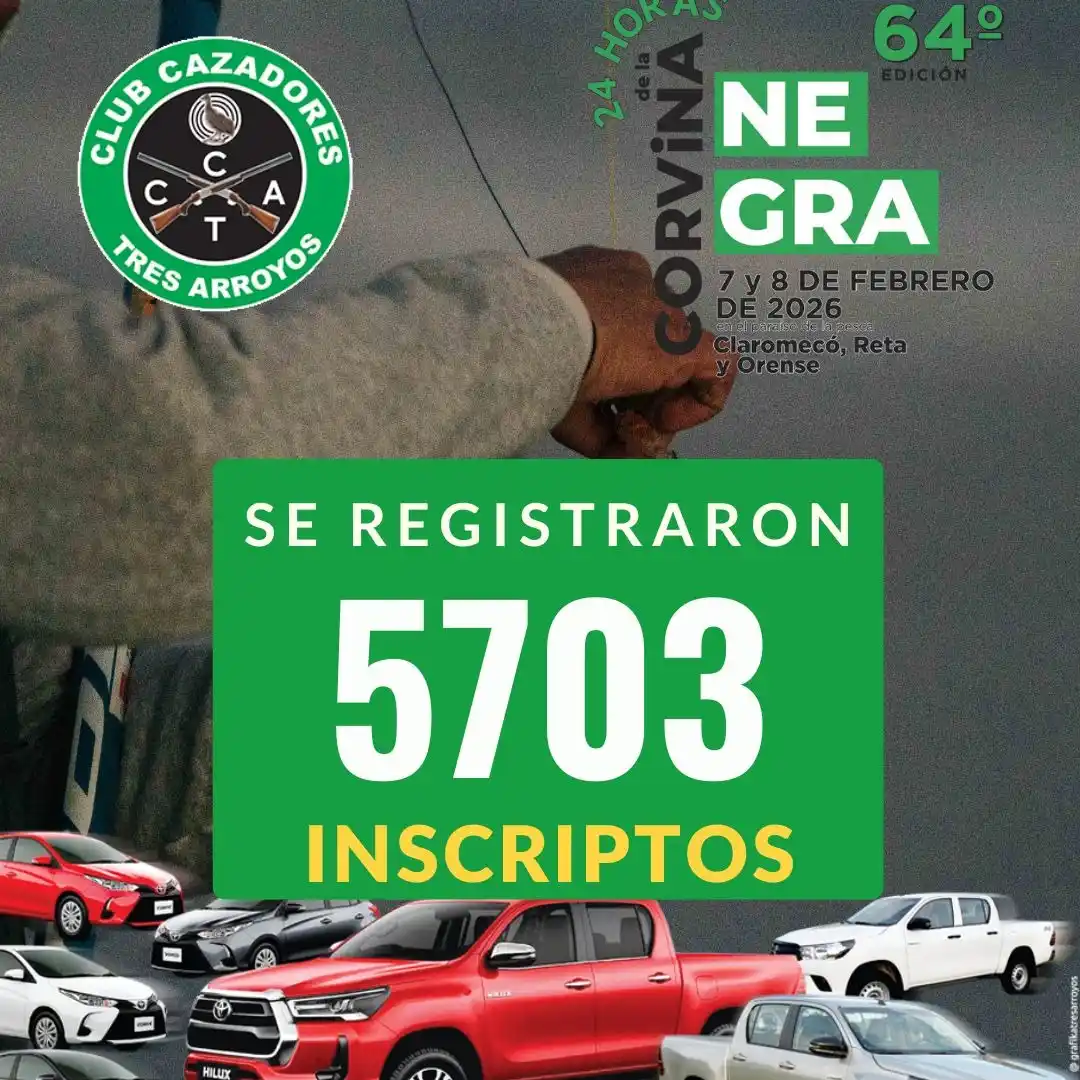 5.703 son los inscriptos de la 64ª edición de Las 24 Horas de la Corvina Negra