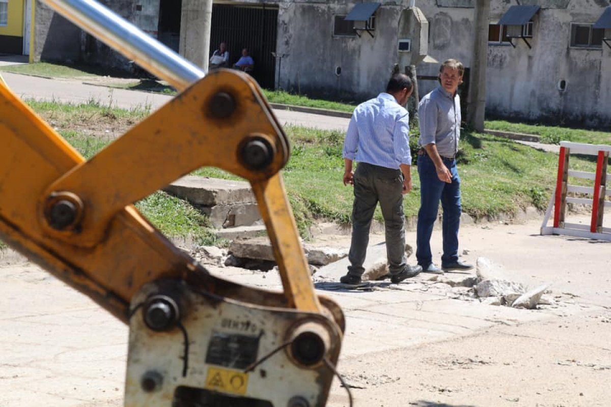 Comenzó la obra de repavimentación del acceso al nuevo Paseo del Frigorífico