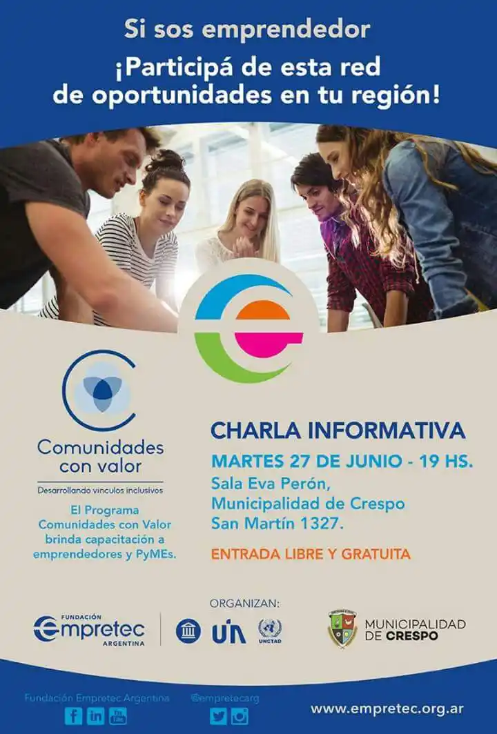 Hubo más de 150 inscripciones en la etapa intensiva del registro de emprendedores