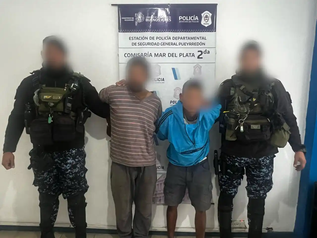 Fueron capturados a las pocas cuadras.
