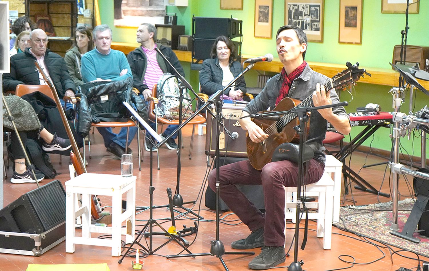 Guido Arce. El músico actuó en el festival “En la vereda del sol”