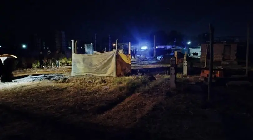El asentamiento desalojado (FOTO: Chacabuco en Red).