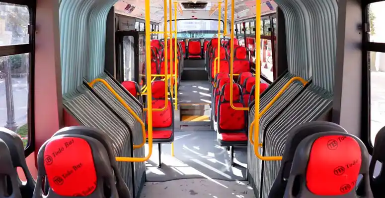 Cañuelas: Una empresa de transporte presentó colectivos "anti covid"