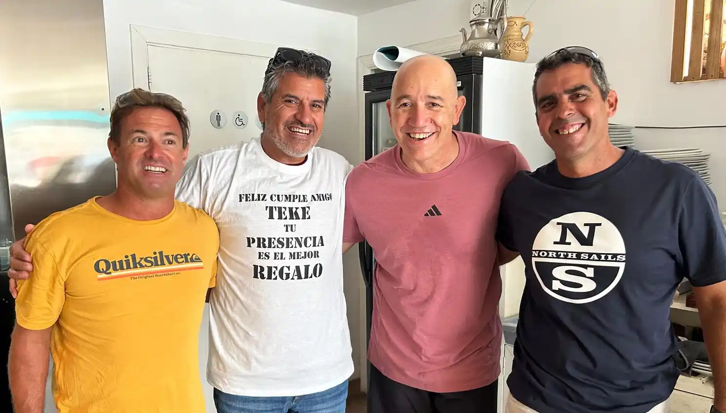 Necochenses. Alberto Sarrichio, Javier Jorge, Sergio Bruno y Martín Ciancaglini