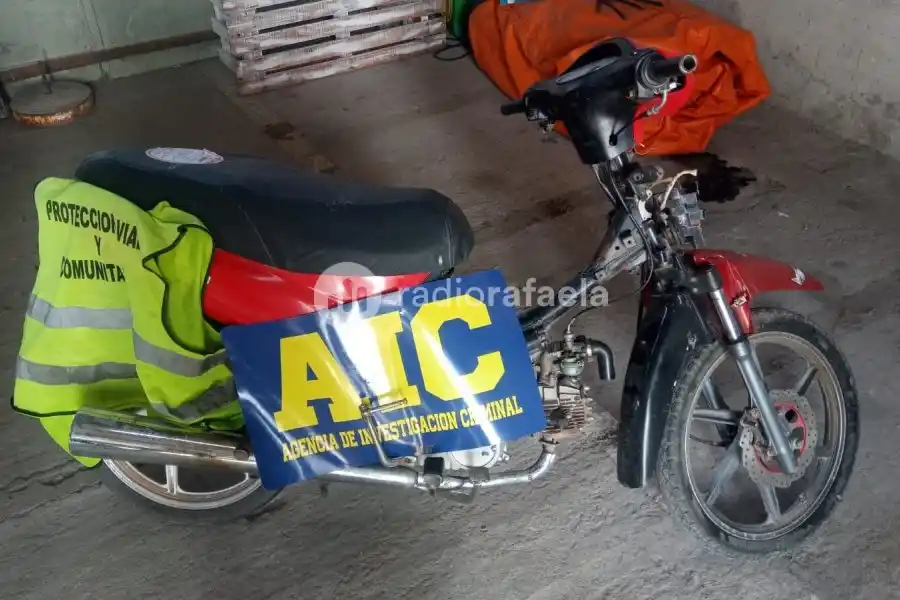 La AIC secuestra motocicleta con número de motor adulterado, en nuestra ciudad