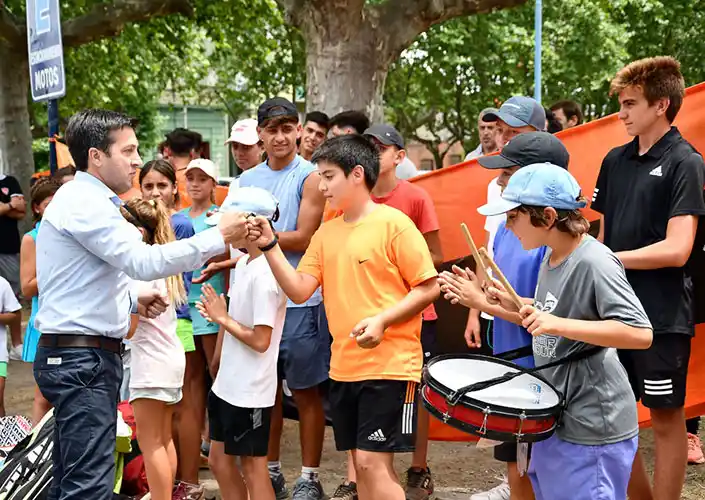 Parque. Rojas defendió proyecto deportivo