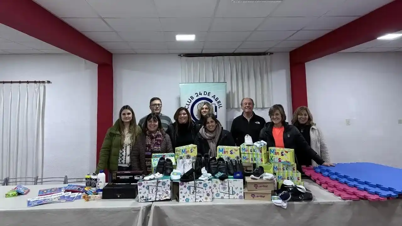 Imagen de la última donación realizada por la institución