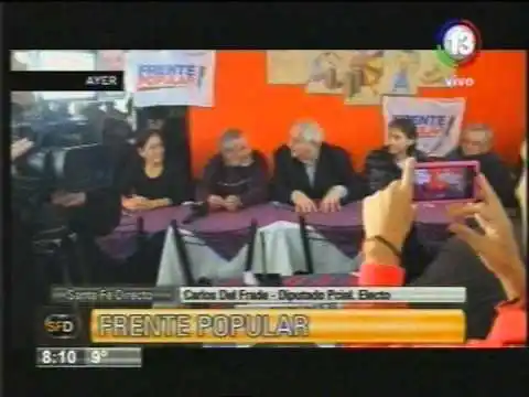 Del Frade: “Representamos una opción distinta y real”