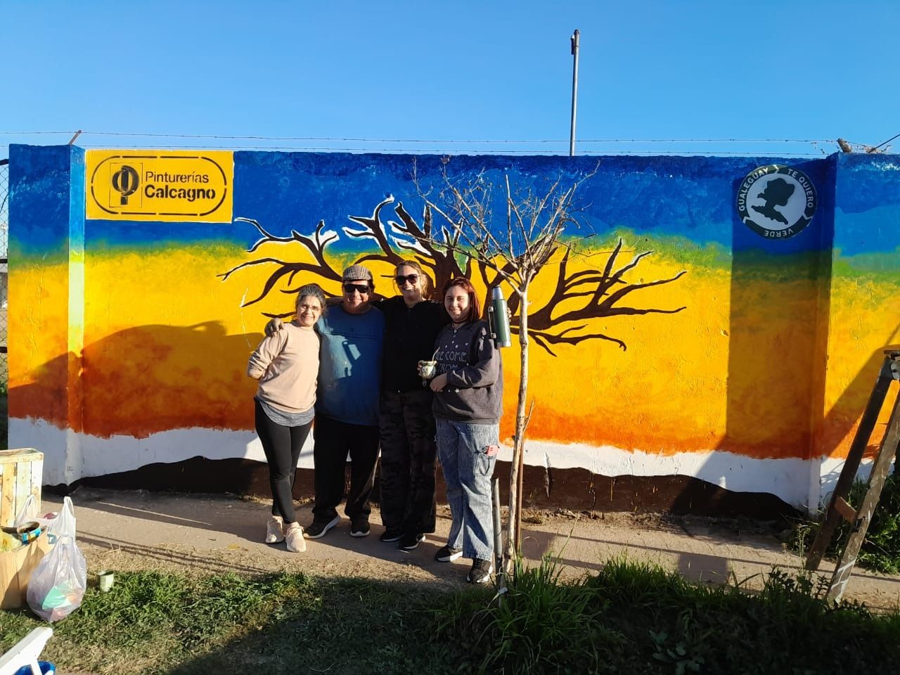 Avanza un nuevo mural en homenaje al Día del Árbol en Gualeguay