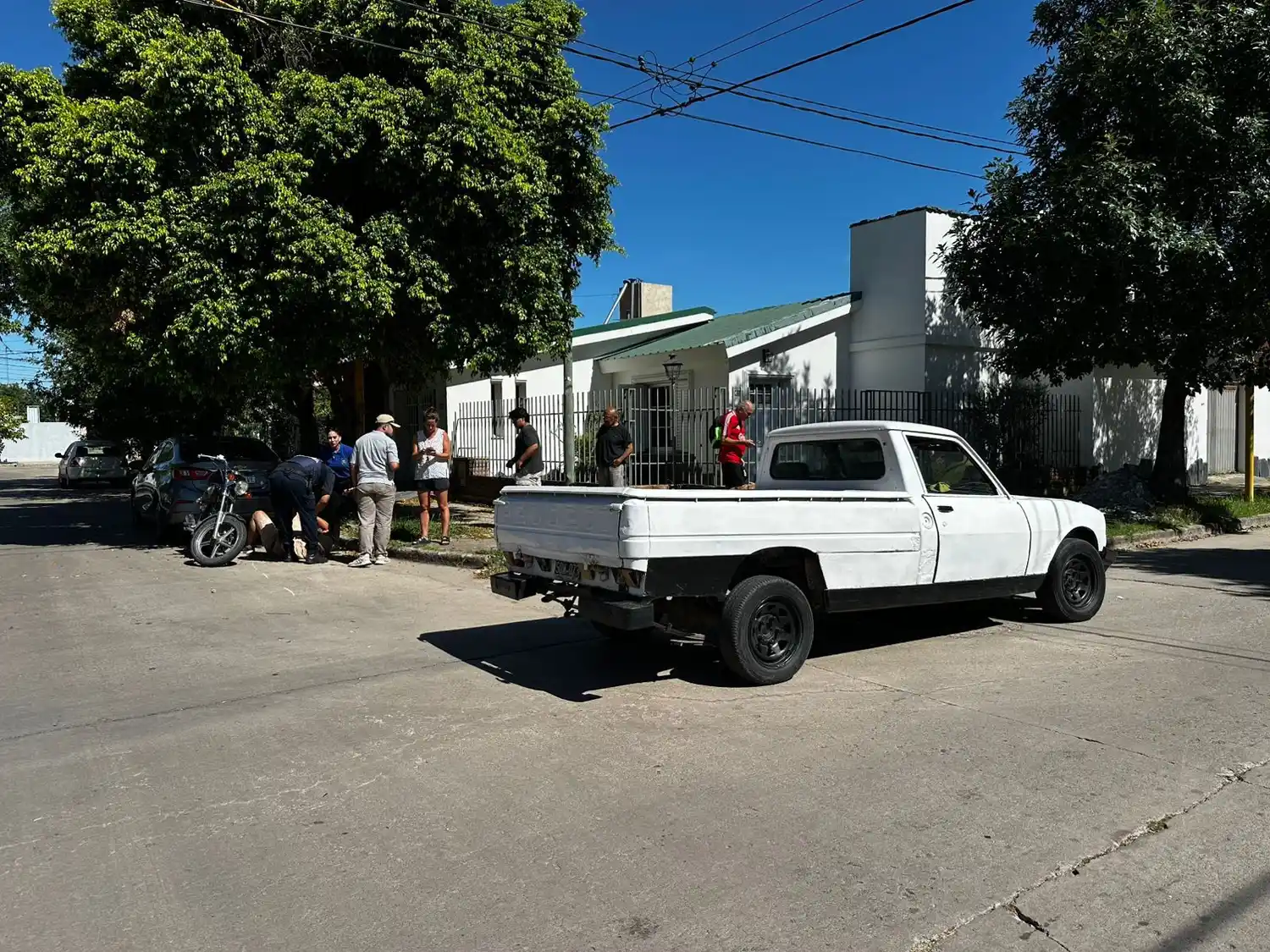 Accidente de tránsito dejó un motociclista herido