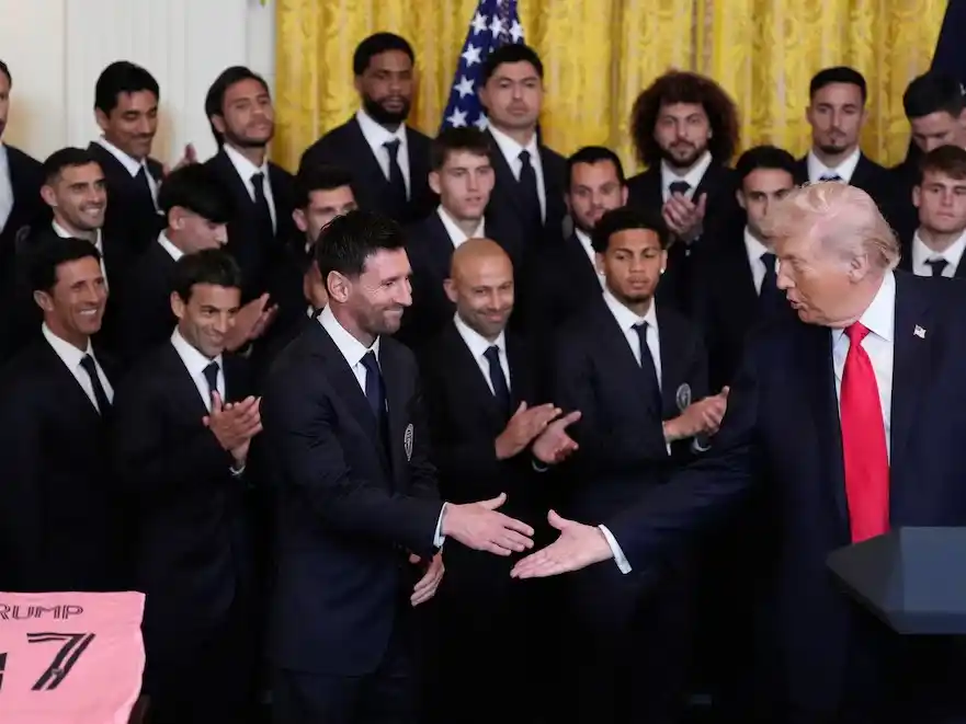Messi, en la Casa Blanca con Trump: el homenaje al Inter Miami por el título en la MLS