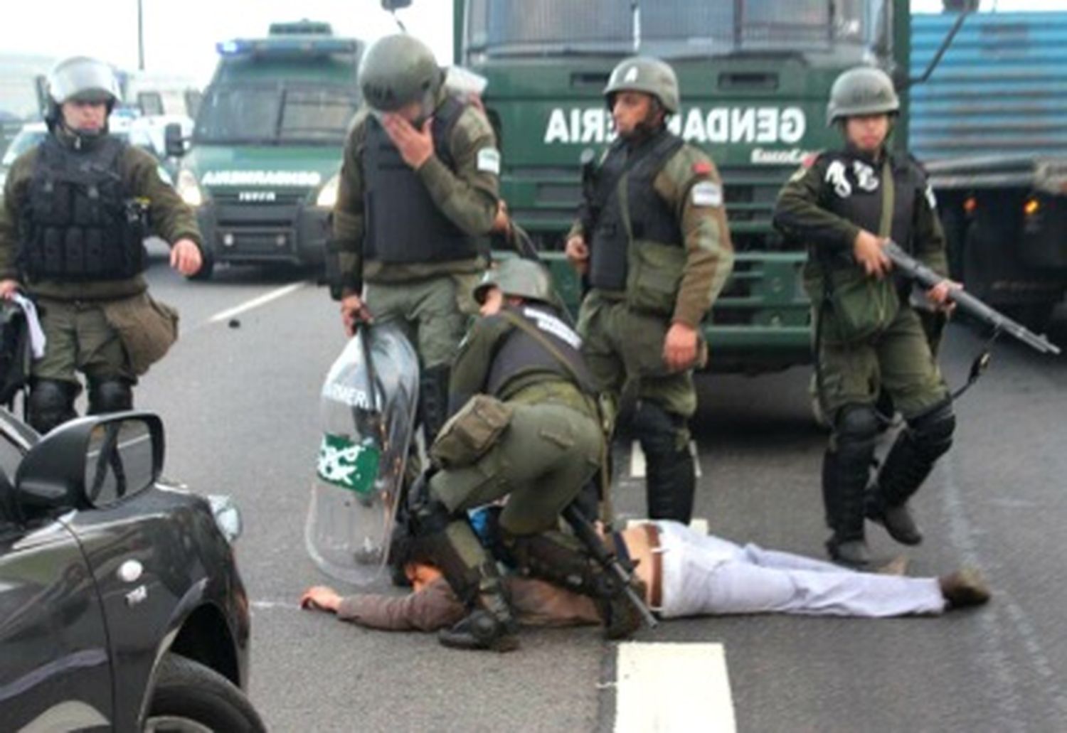 Cruces en el kirchnerismo por la represión en Panamericana