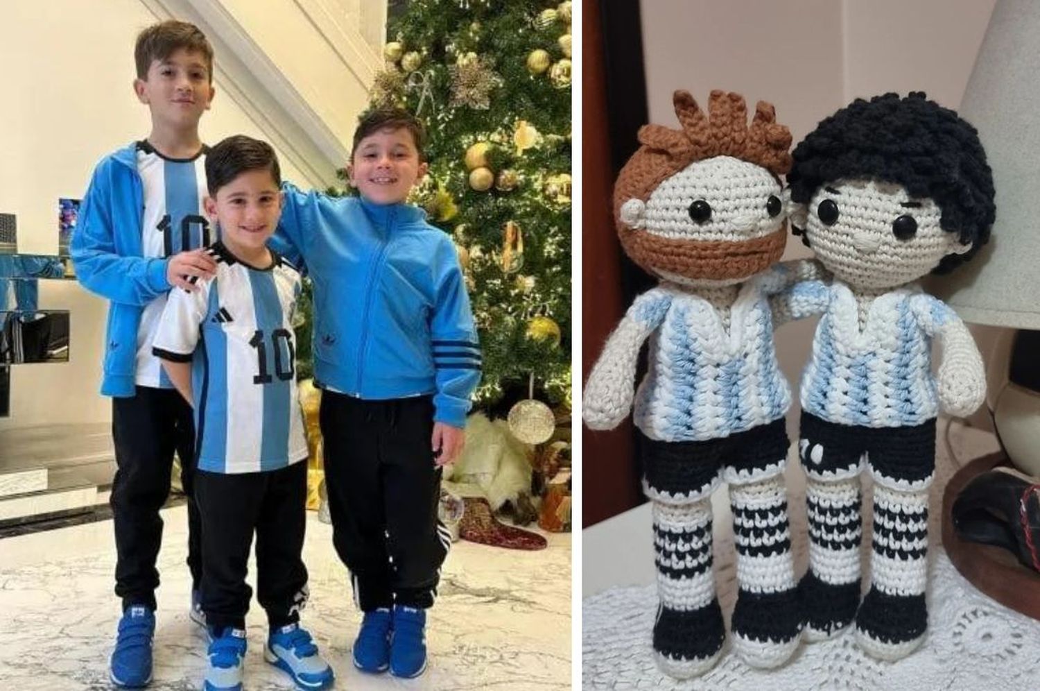 De Ushuaia a Qatar: los amuletos de la suerte que los hijos de Messi usaron en la final del Mundial