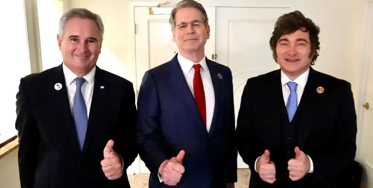 Milei y Quirno se reunieron con el secretario del Tesoro de Estados Unidos