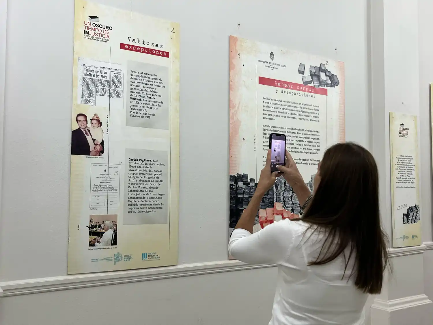 Se inauguró la muestra “Un oscuro tiempo de injusticia”