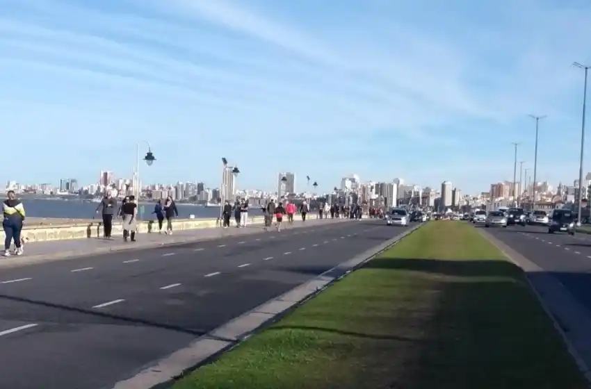 Así está la costa en el tercer día de confinamiento en Mar del Plata