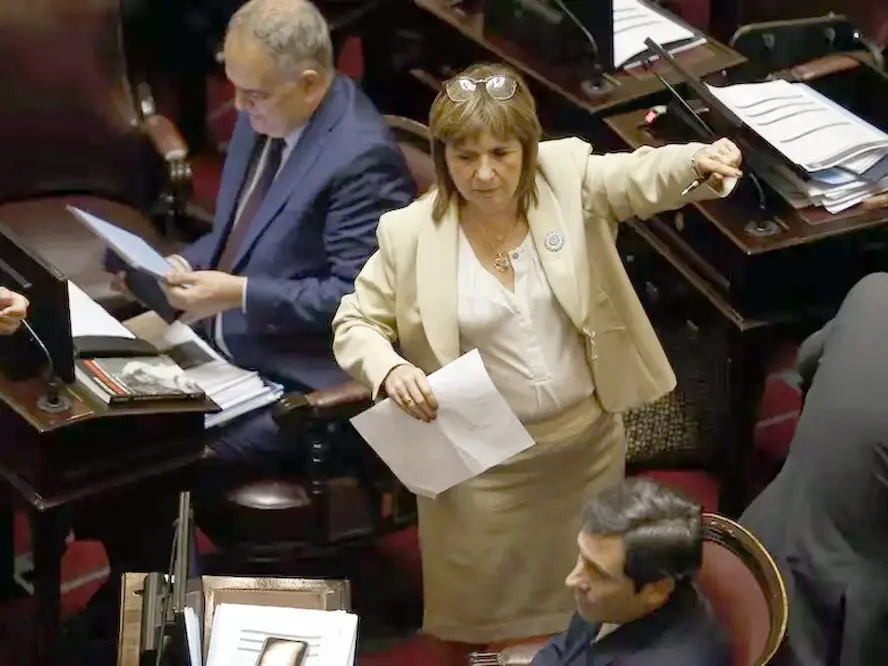 La senadora Patricia Bullrich, presidenta de la bancada de La Libertad Avanza