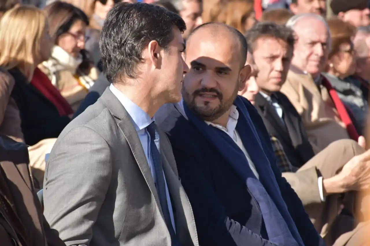 Lisandro Gamarra, junto al precandidato a vicepresidente de Consenso Federal, Juan Mauel Urtubey