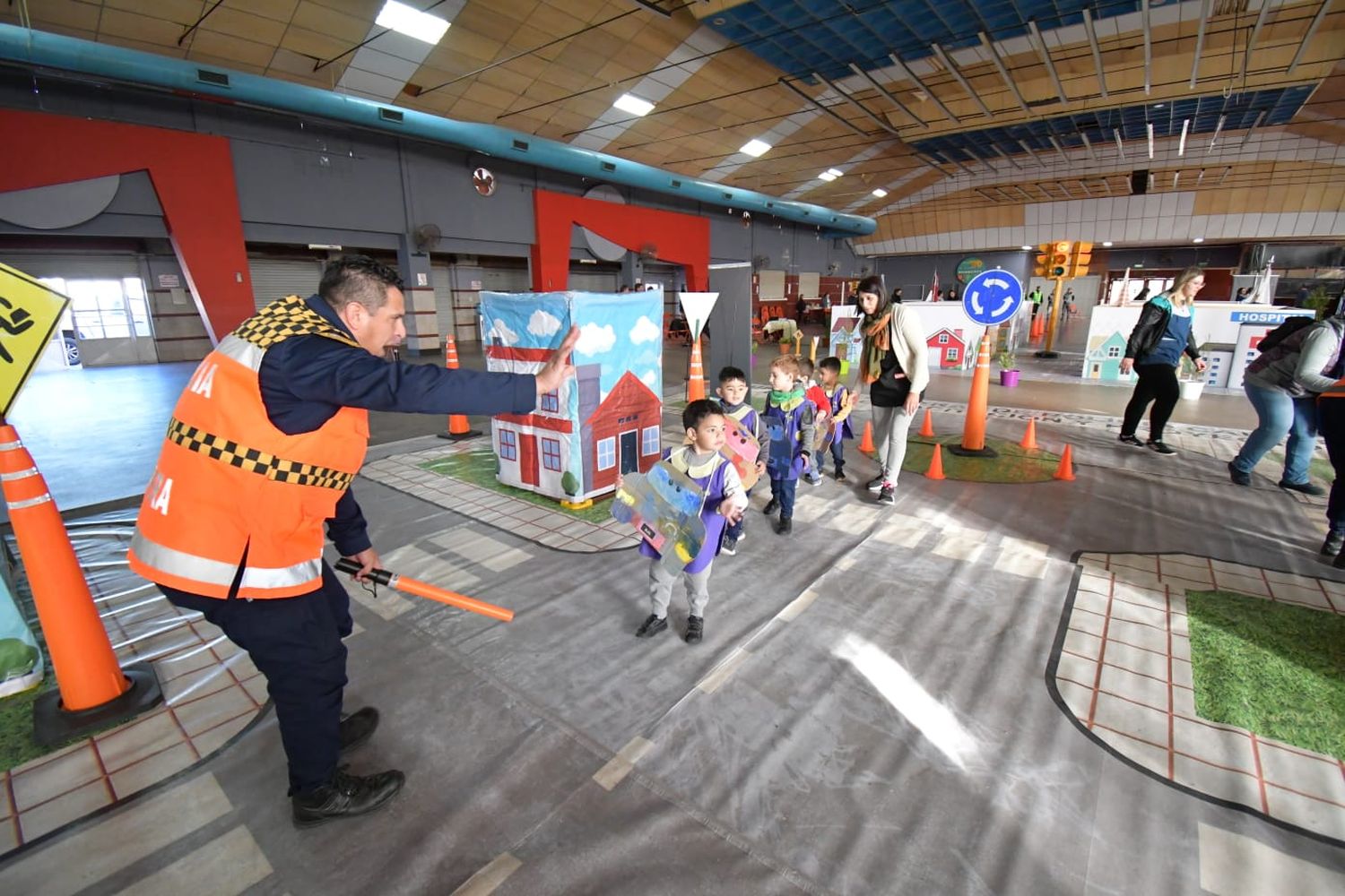 Niños del nivel inicial participaron de una actividad de educación vial