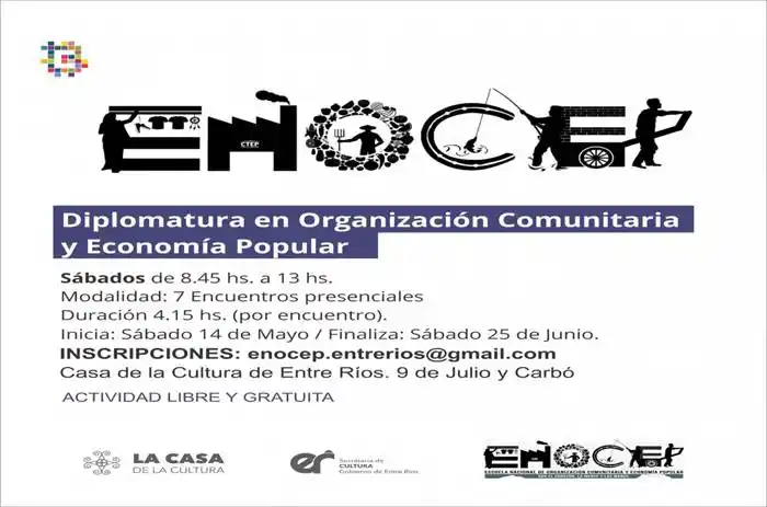 Comienza en Paraná  una Diplomatura en  Organización Comunitaria  y Economía Popular