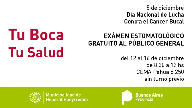 Realizarán exámenes gratuitos para prevenir el cáncer bucal