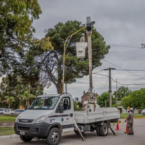 Cambiaron las luminarias en la zona del Centro Municipal de Salud