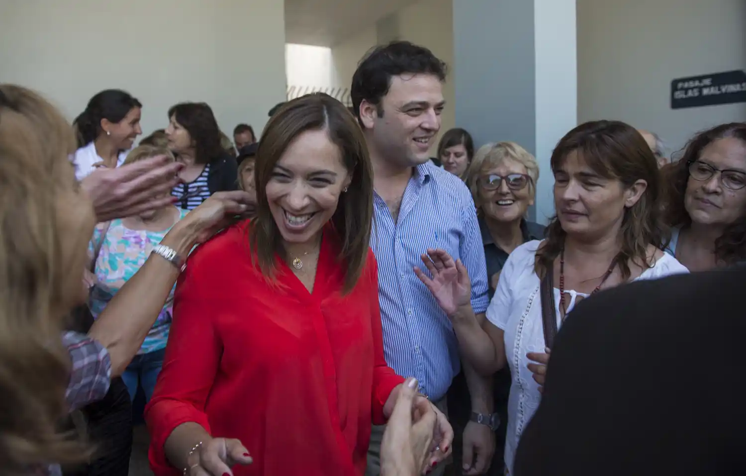 María Eugenia Vidal visitó 9 de Julio y Los Toldos, en General Viamonte