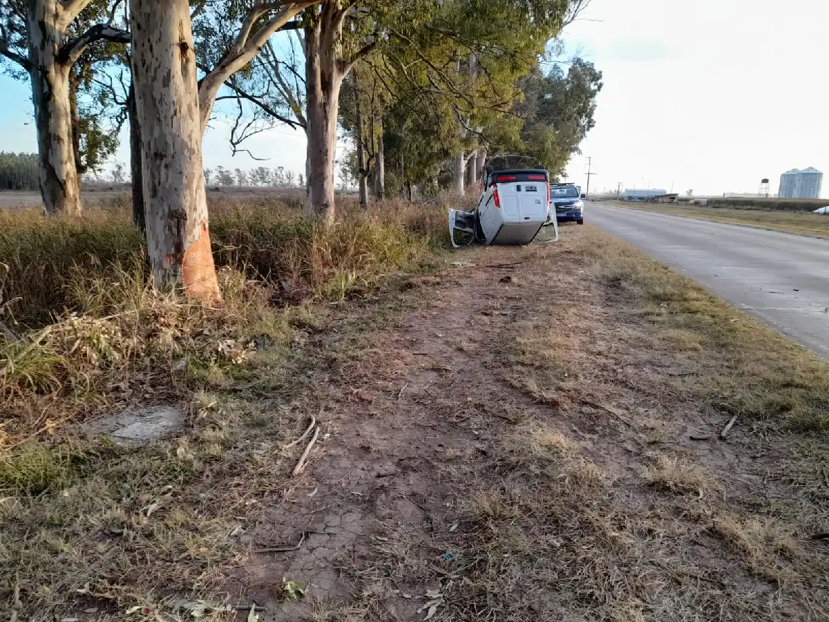 Un viajante protagonizó accidente en la ruta 1, cerca de Porteña