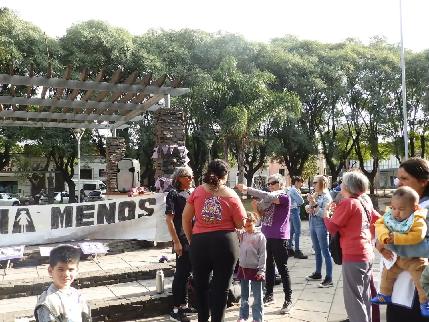 Mateada en el aniversario del movimiento Ni una Menos