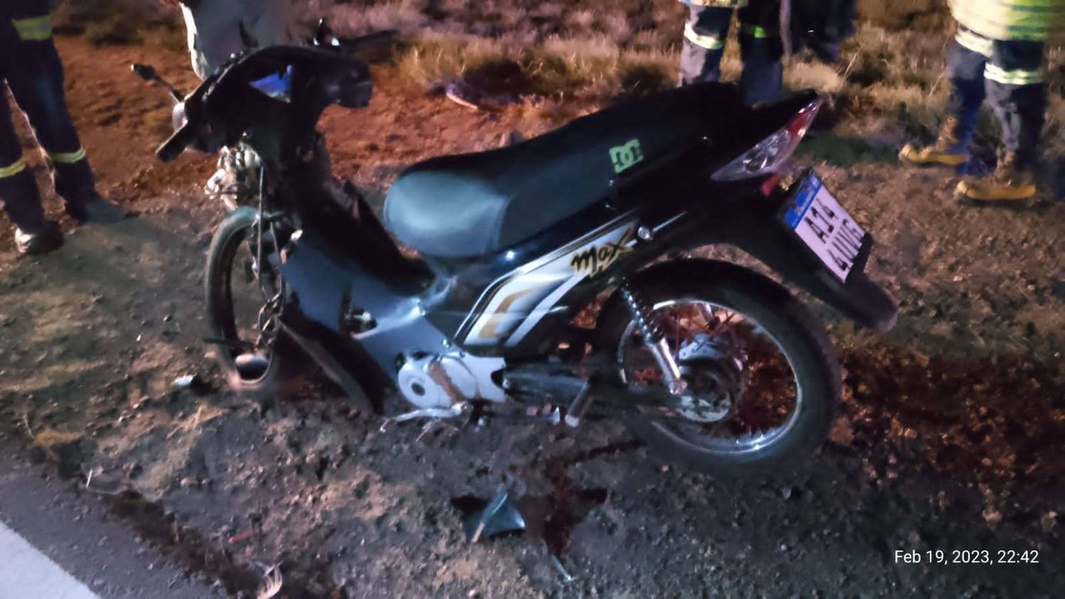 Casi una tragedia: chocaron a una moto en la Ruta 12 y la conductora fue hospitalizada