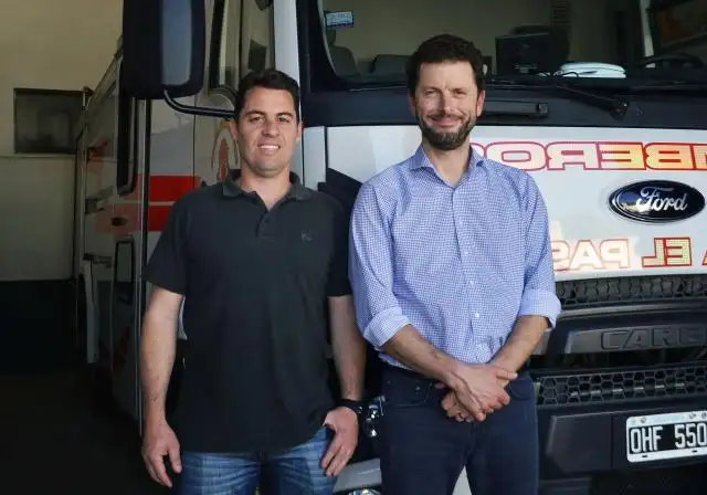 Directivo de la firma Rosenabauer visitó Bomberos Voluntarios
