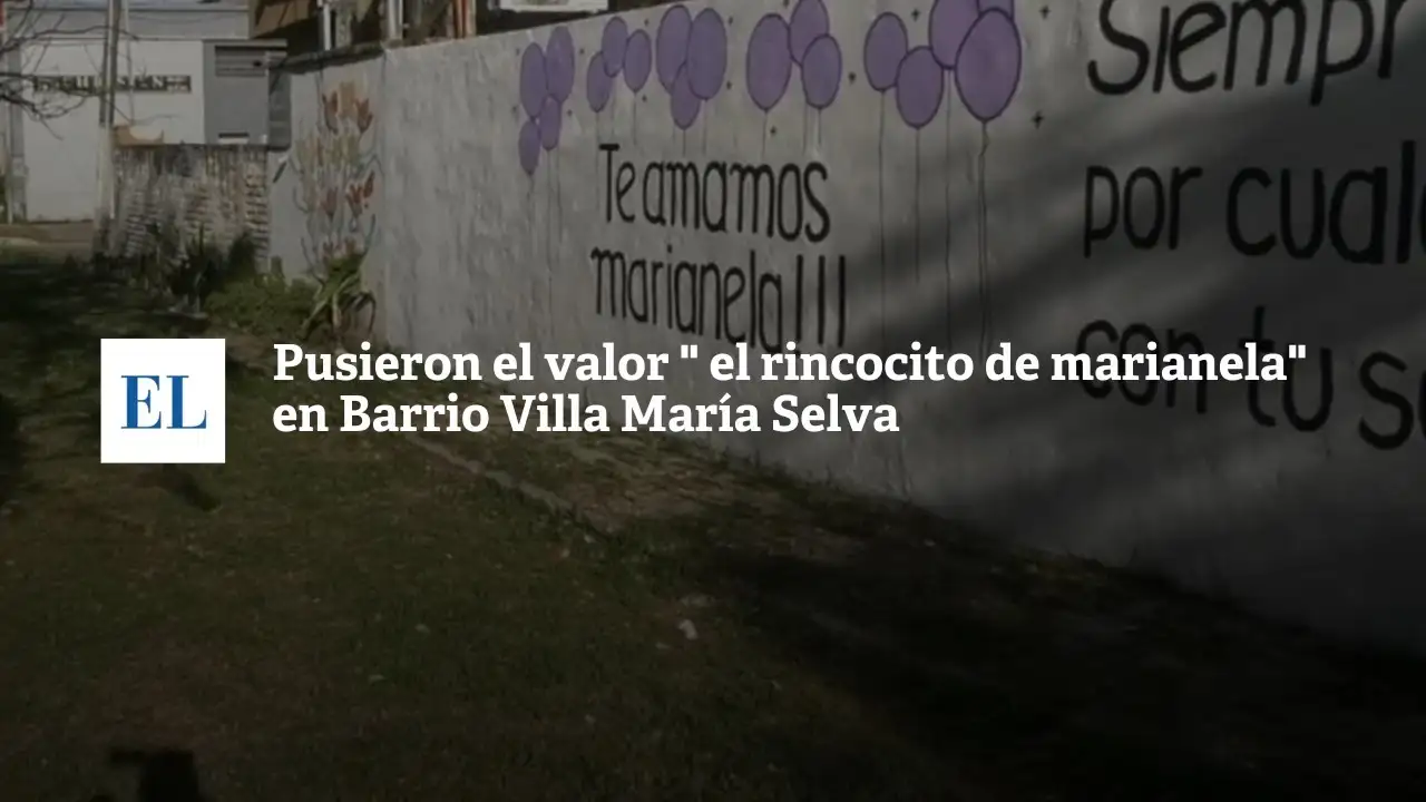 Pusieron en valor “El rinconcito de Marianela” en barrio Villa María Selva