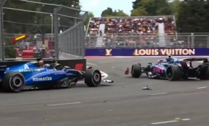 Franco Colapinto, sobre el choque con Albon: "Perdí todo"