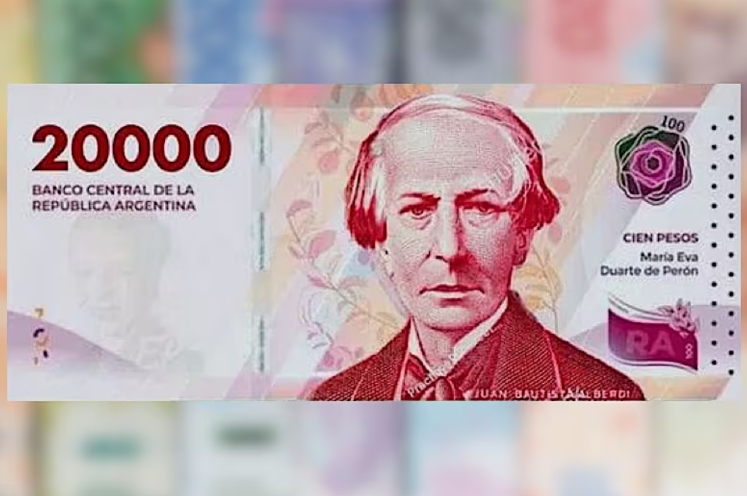 Este billete forma parte de la serie "Heroínas y Héroes de la Patria"