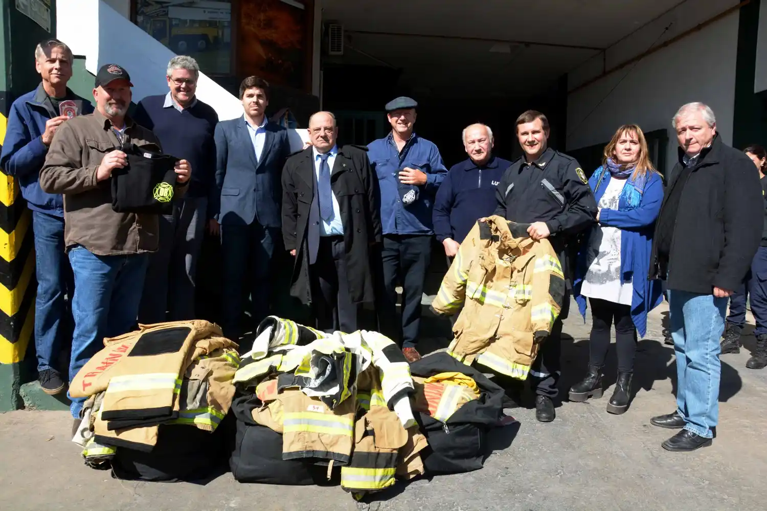 El Cuartel de Bomberos recibió donaciones con equipamientos
