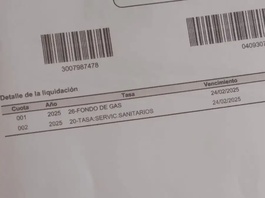 El Municipio trasladó un cargo que percibía a través de la boleta de gas a la Tasa de Servicios Sanitarios.