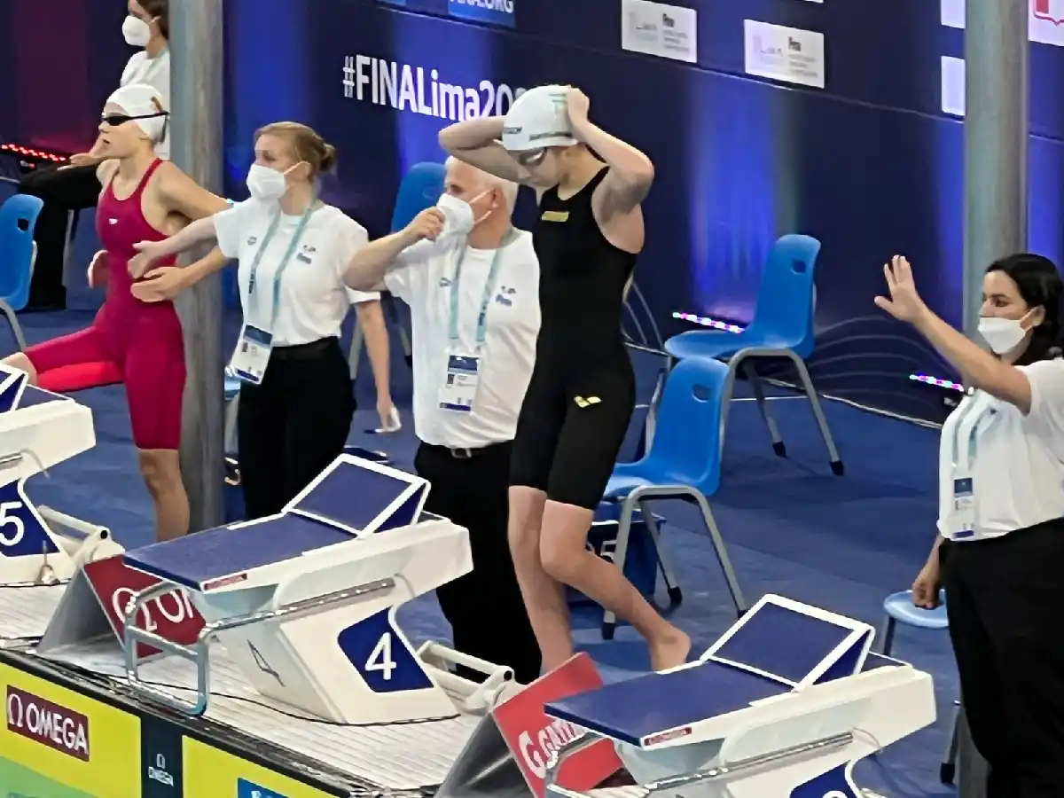 Malena octava en los 800 metros libre