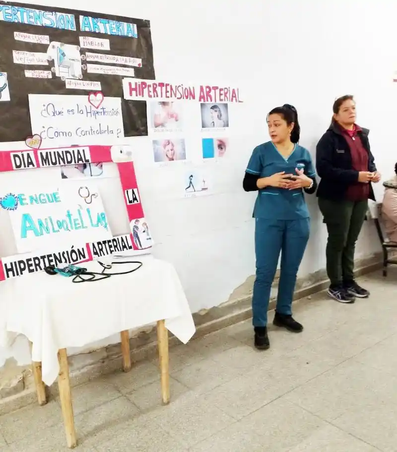 El centro de salud Humberto Da Pratto realizó jornadas de concientización sobre la hipertensión arterial
