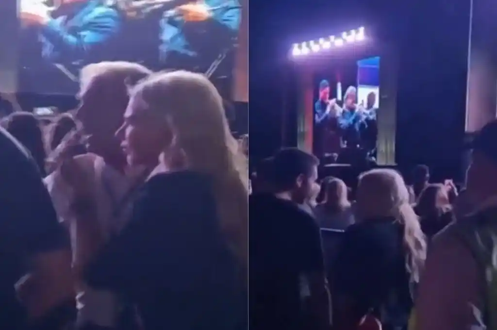 Esmeralda Mitre en el concierto de Luis Miguel