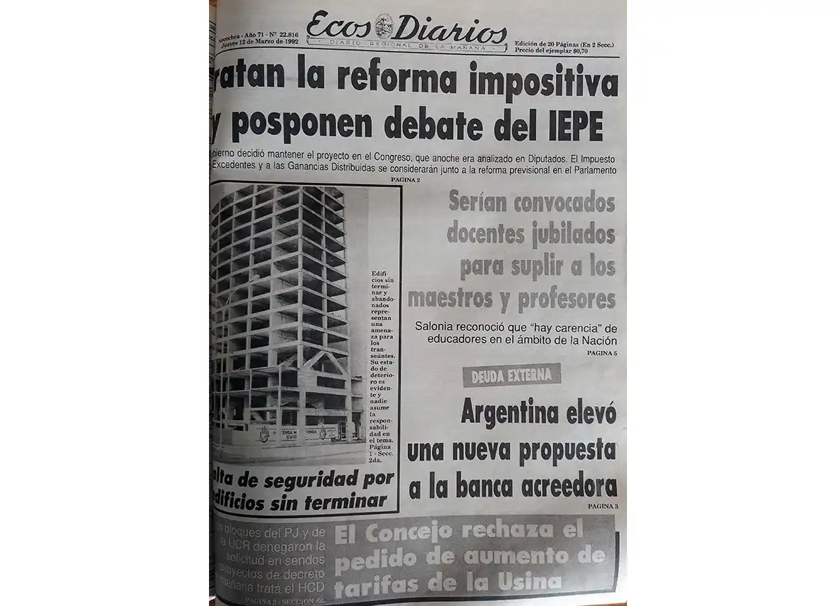Jueves 12 de marzo de 1992