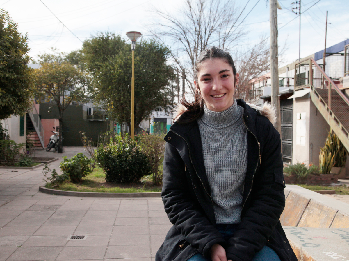 Alfonsina, la sparring de Las Leonas