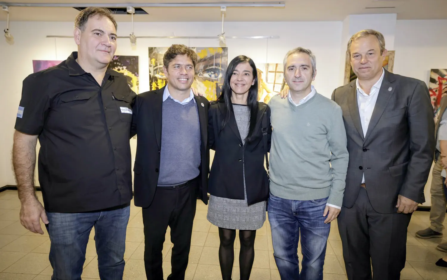 Presencias. De izquierda a derecha Alonso, Kicillof, Cáceres, Larroque y Cascallares
