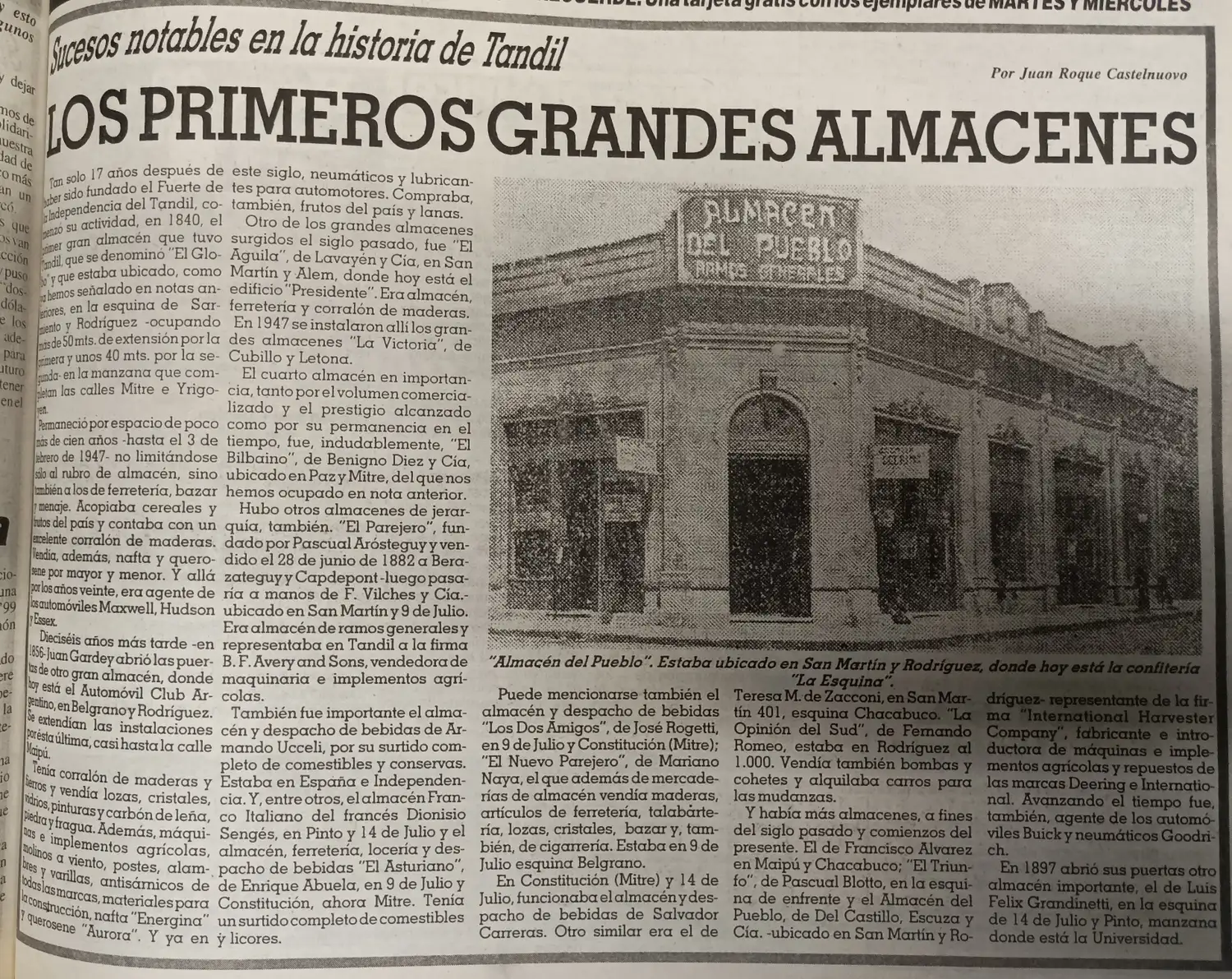 Los primeros grandes almacenes