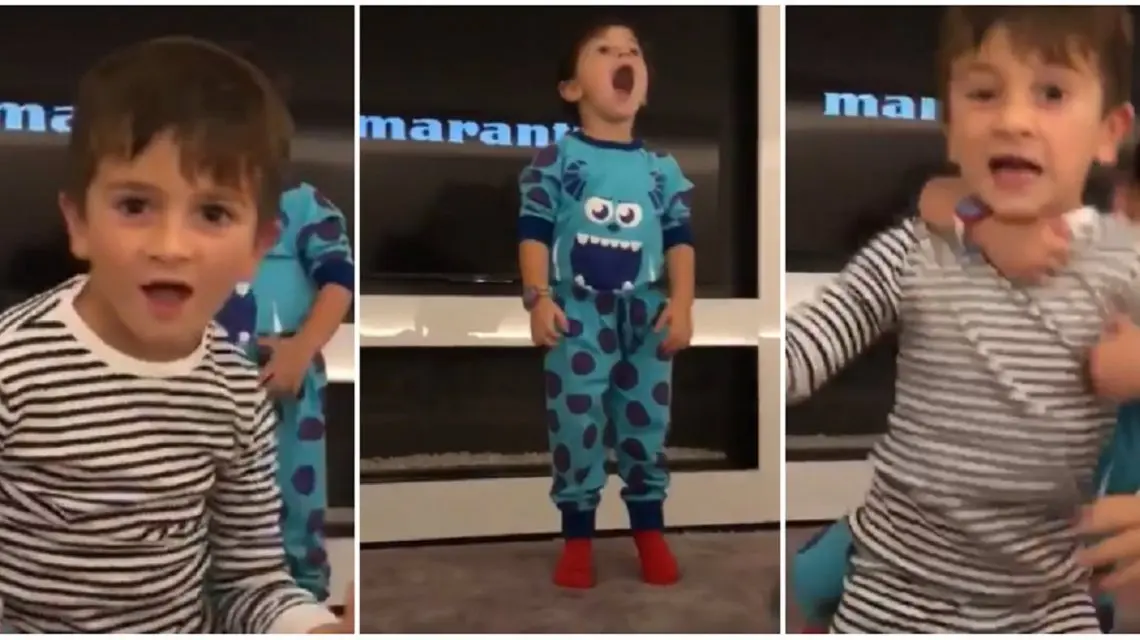 El genial video de los hijos de Messi bailando