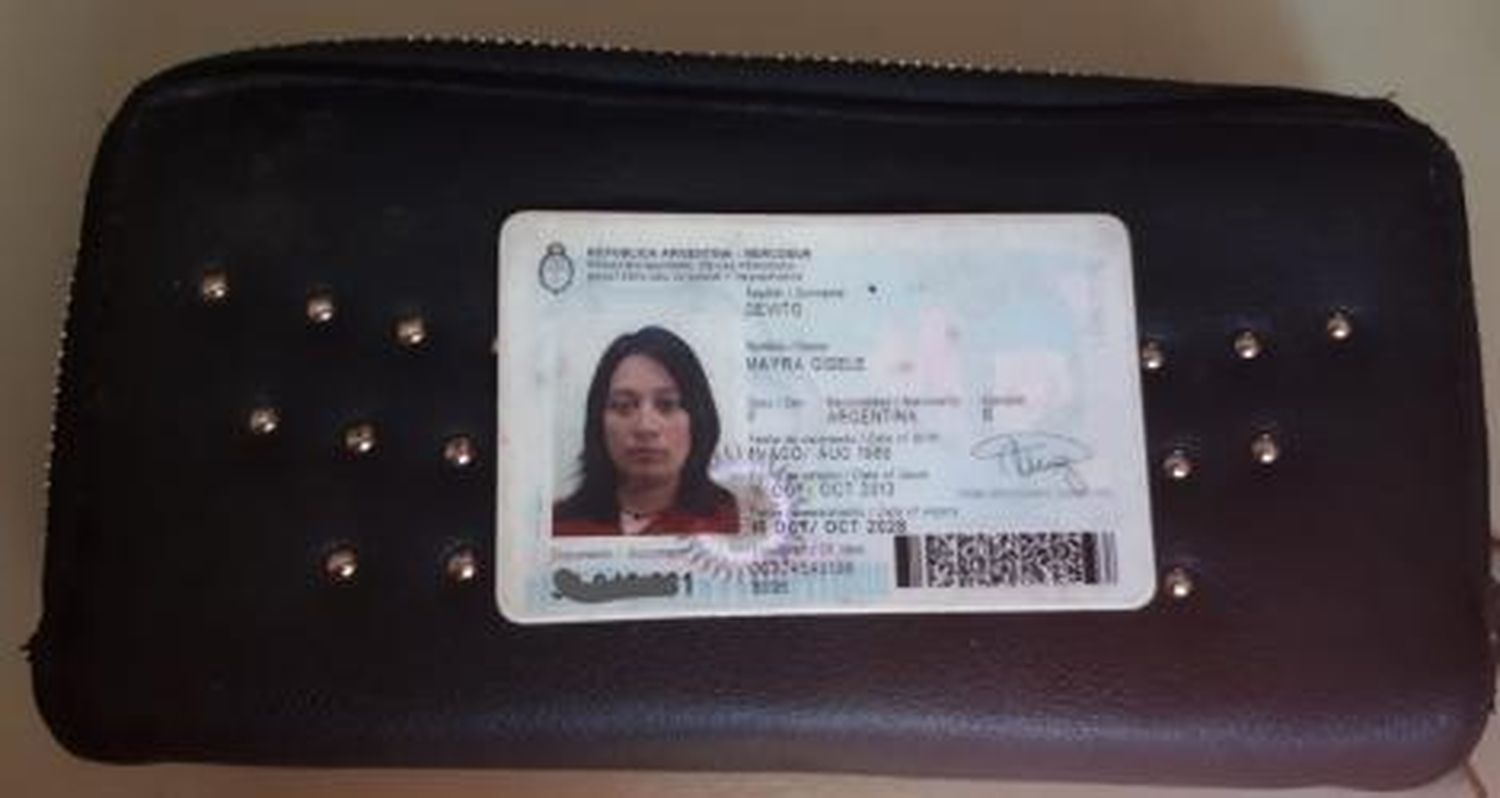 Se encontró billetera con documentación