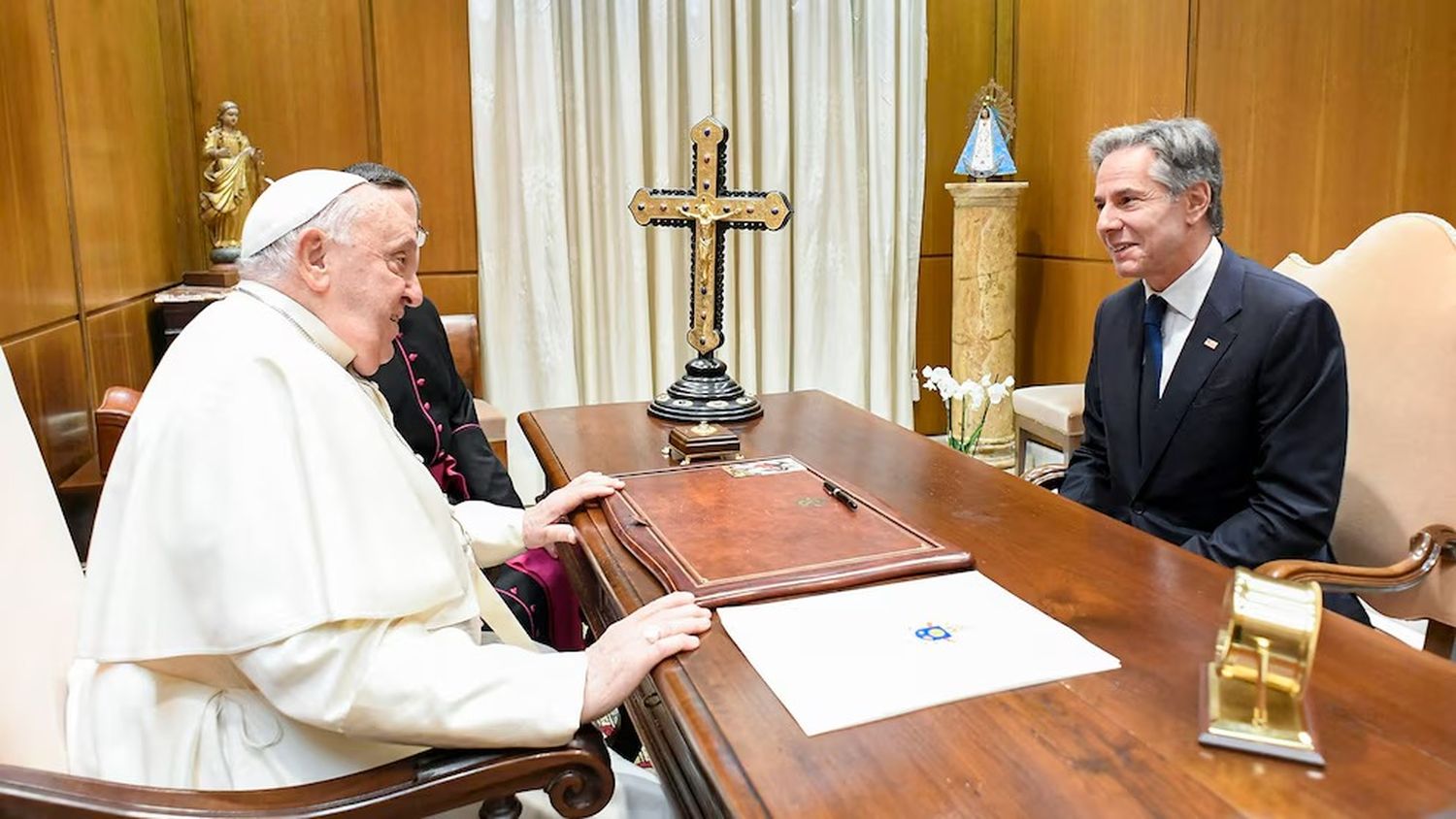 El Papa Francisco recibió al secretario de Estado estadounidense, Anthony Blinken