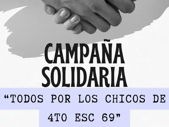 Alumnos de la Escuela 69 organizan campaña solidaria para poder viajar a hacer la Promesa de la Bandera en Rosario