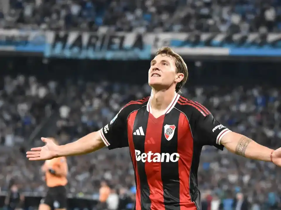 El rafaelino Facudo Colidio convirtió el primer gol en la victoria de River 2 a 0 ante Racing. Foto:DA