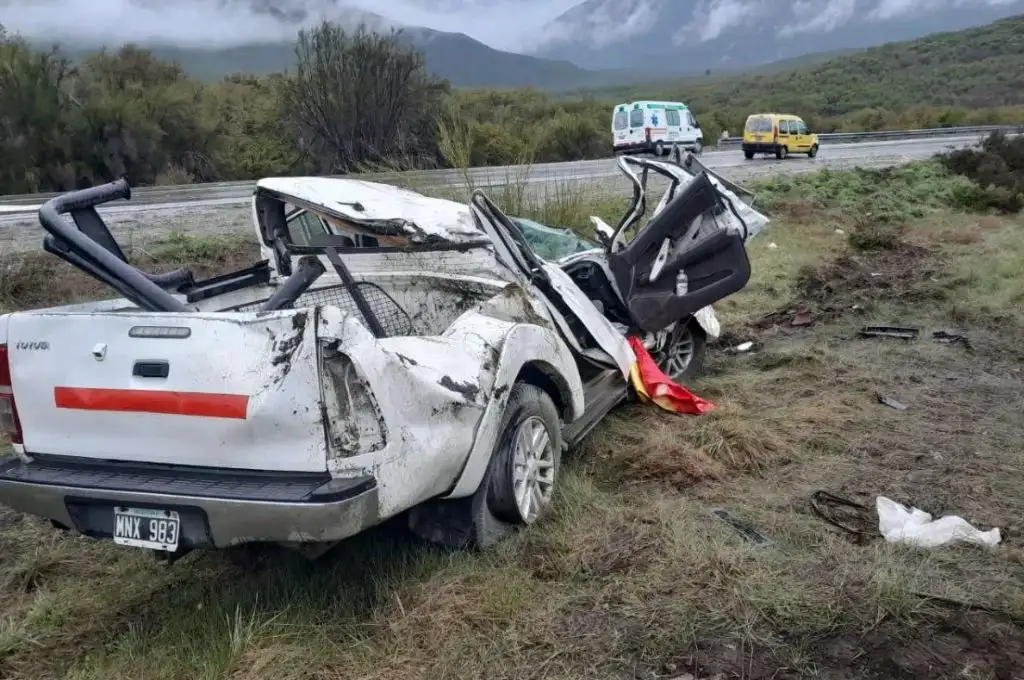 Vuelco en ruta 40