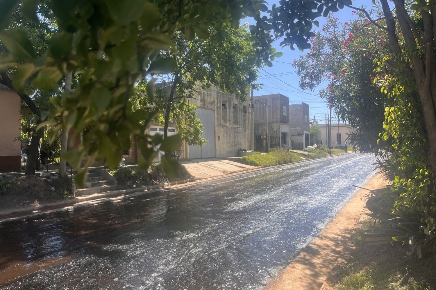 Comenzó la pavimentación de una transitada calle de la ciudad